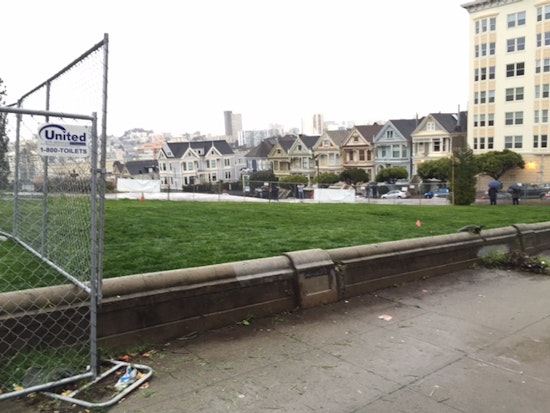 Lush Green Viewing Area Opens At Nearly Complete Alamo Square Park