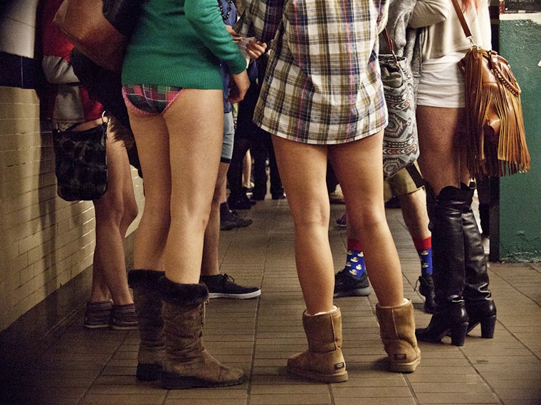 Transit Riders To Grin And Bare It For Tomorrow's 'No Pants Subway Ride'