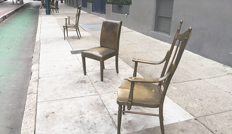 Bronze Armchair Goes Missing From Church & Duboce Muni Stop