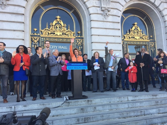 Pelosi Leads #OurFirstStand Rally For Health Care Today At City Hall [Updated]