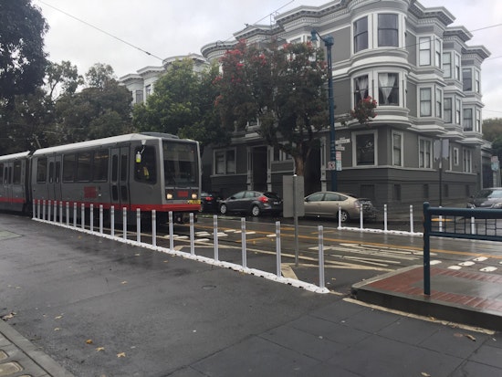 Fillmore & Duboce, Church & Duboce Get Soft-Hit Posts To Prevent Illegal Turns