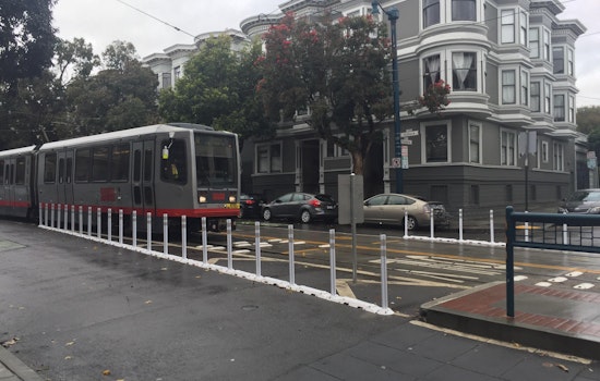 Fillmore & Duboce, Church & Duboce Get Soft-Hit Posts To Prevent Illegal Turns