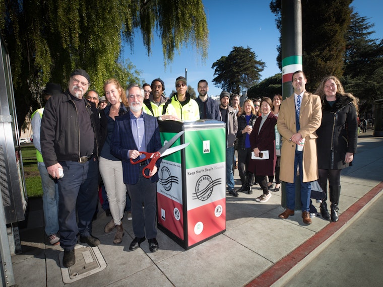 North Beach neighborhood groups join forces to install 'smart' trashcans