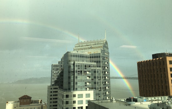 Spotted: Rainbow Brings Moment Of Zen To Waterfront