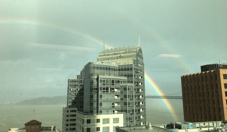 Spotted: Rainbow Brings Moment Of Zen To Waterfront