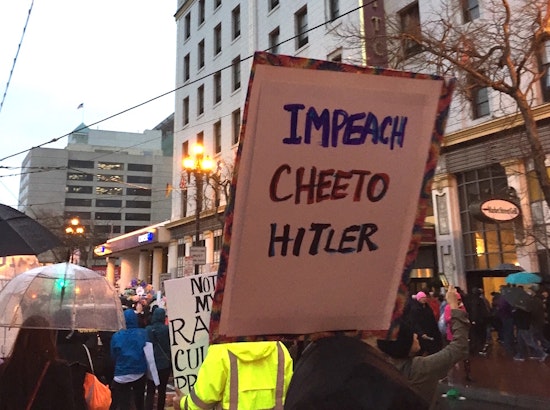 The Best And Funniest Signs From This Weekend's Protests In SF