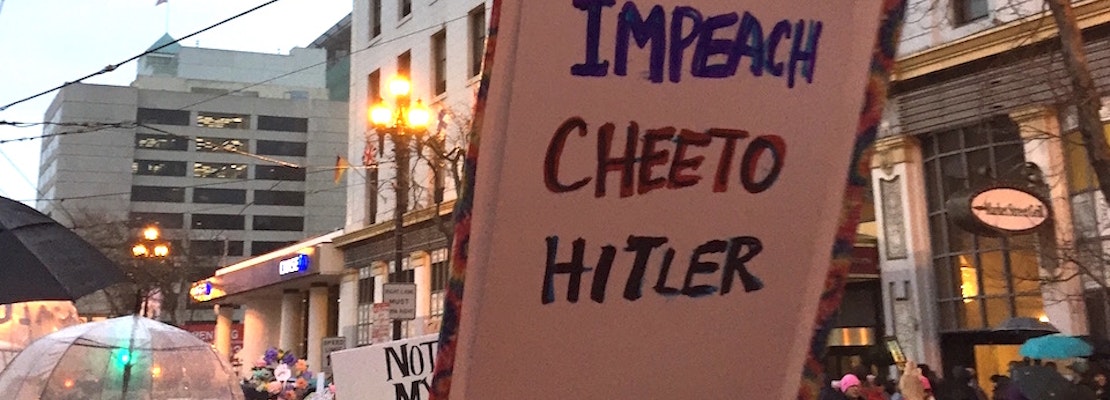 The Best And Funniest Signs From This Weekend's Protests In SF