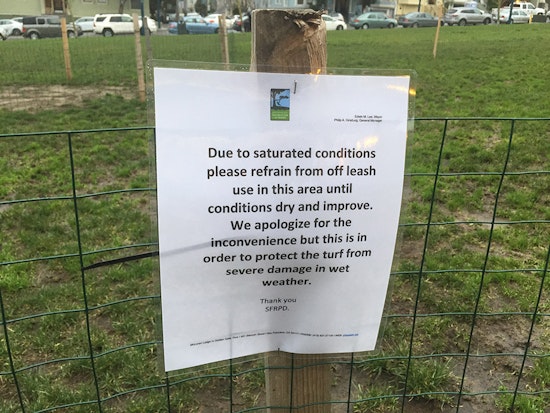 News From Duboce Park: Rains Require Fencing Off, Playground Repainting, More