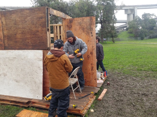 Activists Transform Dog Park Into Village For Homeless Residents