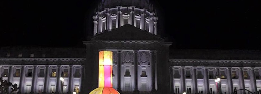 Giant Bamboo Lantern Sculptures To Light Up Civic Center Plaza
