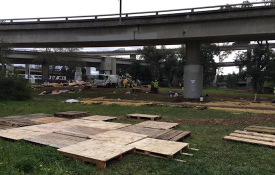 Police, DPW Crews Clear Homeless Village Near MLK Way & 36th Street