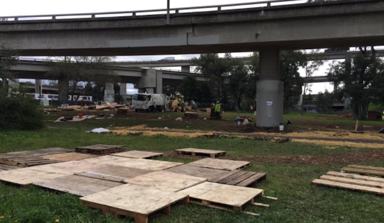Police, DPW Crews Clear Homeless Village Near MLK Way & 36th Street