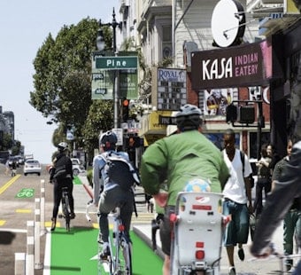 Polk Streetscape Design Altered To Discourage Parking In Bike Lanes
