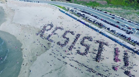 Thousands Gather On Ocean Beach To Send Message To Trump