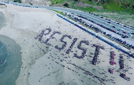 Thousands Gather On Ocean Beach To Send Message To Trump
