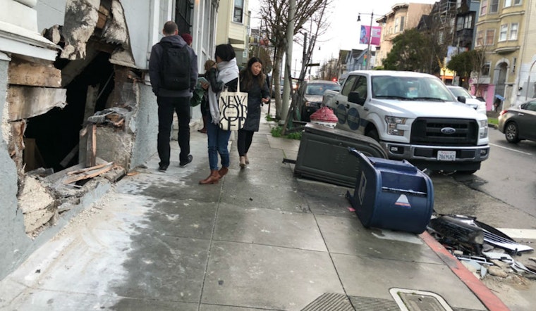 Driver crashes SUV into Divisadero home