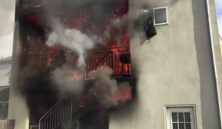 1 Firefighter Injured, 11 Residents Displaced In 1-Alarm Fire In Portola Place