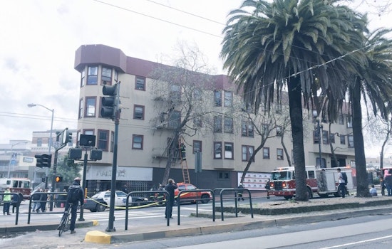 Fire Above Martuni's Snarls Traffic At Market & Valencia