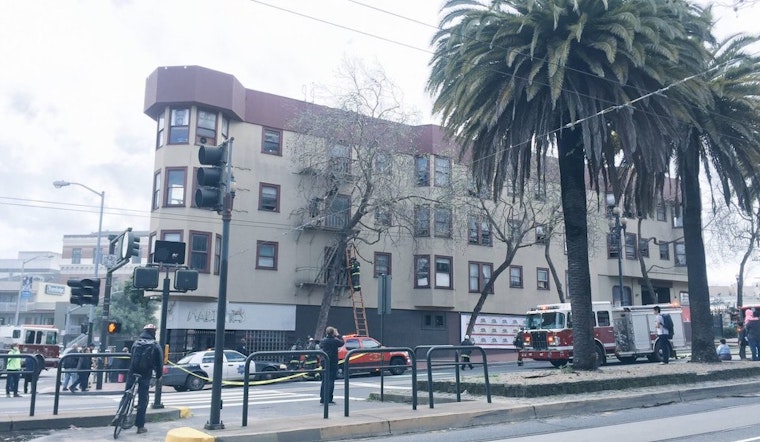 Fire Above Martuni's Snarls Traffic At Market & Valencia