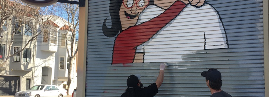 At Landlord's Request, 'Bob's Burgers' Mural Removed From 20th & Bryant