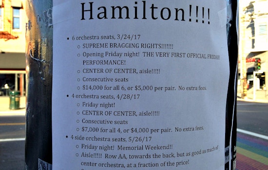 Spotted: Castro Scalper Asking $14,000 For 'Hamilton' Tickets