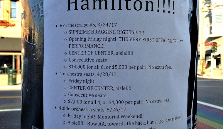 Spotted: Castro Scalper Asking $14,000 For 'Hamilton' Tickets