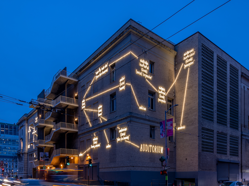 New public art installation lights up Bill Graham Civic Center