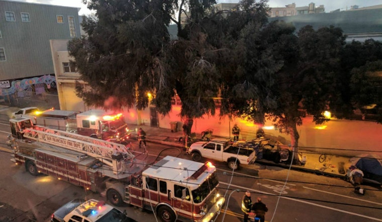 Hot Off The Tipline: Tent Fire On McCoppin, 5th & Mission Parking Garage Robbery, More