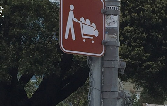 Mysterious Shopping Cart Crossing Sign Perplexes Hayes Valley Locals
