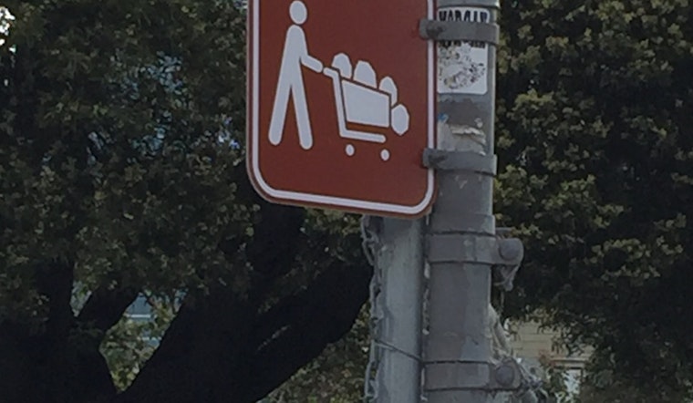 Mysterious Shopping Cart Crossing Sign Perplexes Hayes Valley Locals