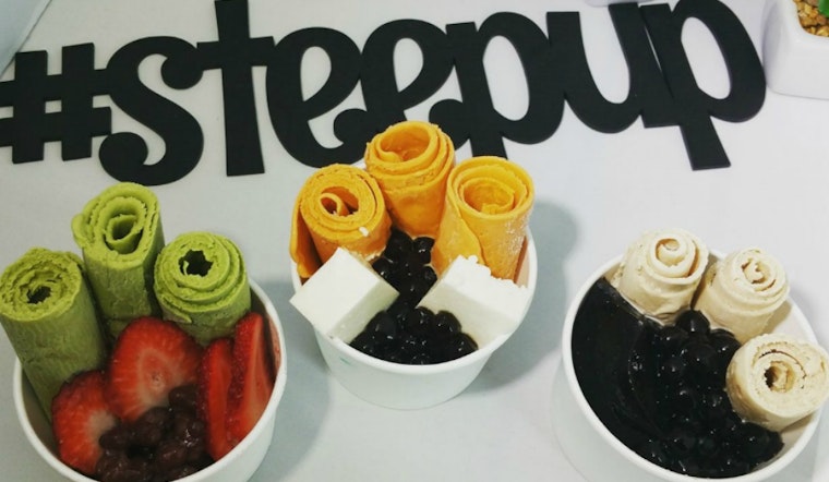 Trendy Rolled Ice Cream, Boba Drinks Await At SoMa's New 'Steep Creamery' [Video]