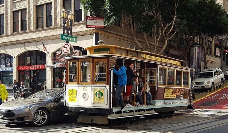 Tesla Collides With Cable Car On Powell Street