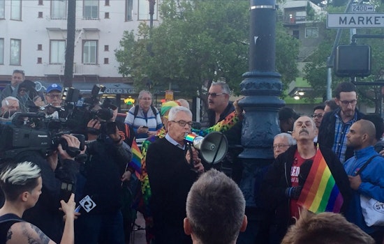 Hundreds Gather To Remember Rainbow Flag Creator Gilbert Baker