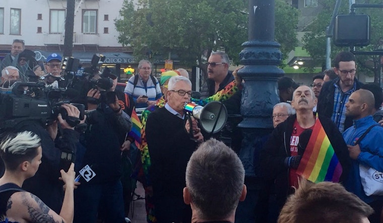 Hundreds Gather To Remember Rainbow Flag Creator Gilbert Baker