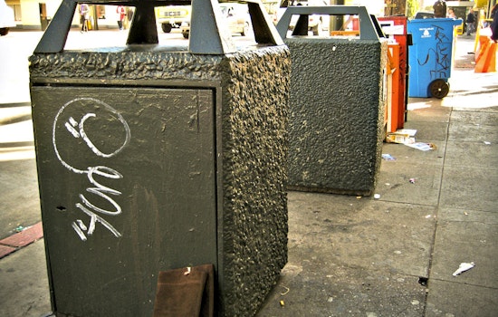 City Doubles Number Of Garbage Cans Along Mission Street's Sidewalks