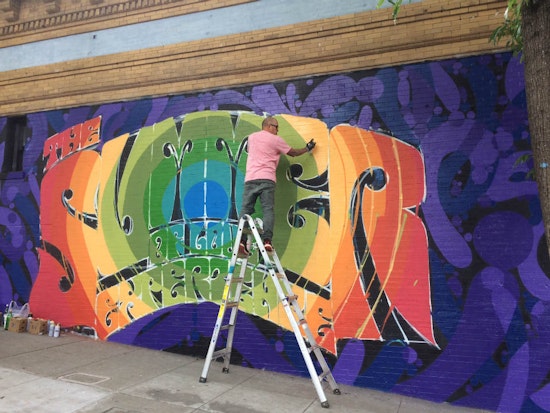 Spotted: Apexer's Summer Of Love Mural Nears Completion At Haight & Masonic