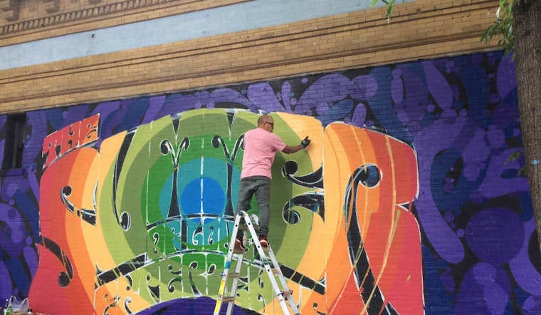Spotted: Apexer's Summer Of Love Mural Nears Completion At Haight & Masonic