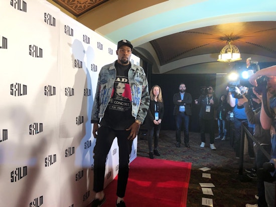 Kevin Durant visits Castro Theatre to promote new documentary