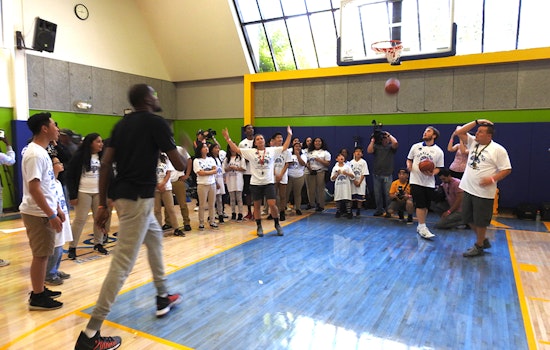 Kevin Durant Helps Build New Courts For Oakland Kids In Chinatown