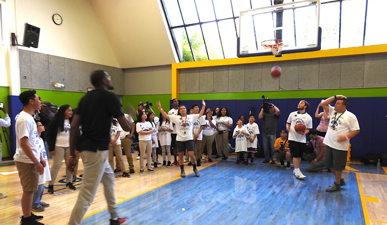 Kevin Durant Helps Build New Courts For Oakland Kids In Chinatown
