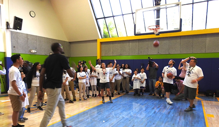 Kevin Durant Helps Build New Courts For Oakland Kids In Chinatown
