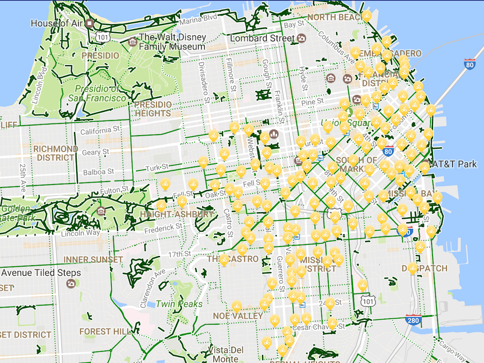 Ford store gobike map