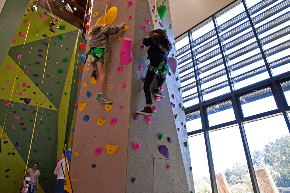 1st Public Rock Climbing Wall Unveiled At Renovated Glen Canyon Rec