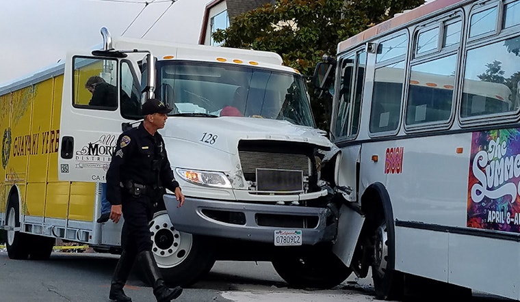 Duboce Triangle: 9 Hospitalized After Muni Bus, Truck Collide