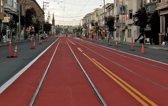 Federal Funding Could Expand Red Transit-Only Lanes To 50 Streets