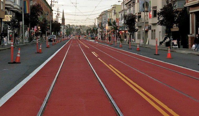 Federal Funding Could Expand Red Transit-Only Lanes To 50 Streets