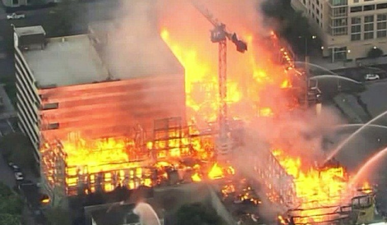 4-Alarm Blaze Engulfs Lake Merritt Construction Site
