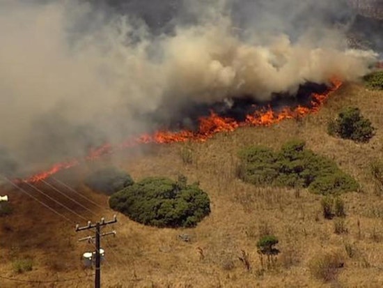 23-Acre Crocker Amazon Grass Fire Under Control [Updated]