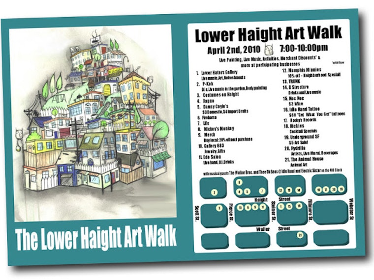 Lower Haight Art Walk Next Friday, April 2nd