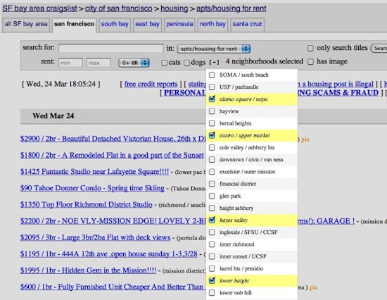 Craigslist Adds Multi-Neighborhood Search (But You Really Only Need One)
